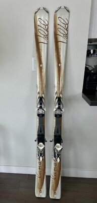 163 (103-72-117) gold Volkl downhill skis with bindings | eBay