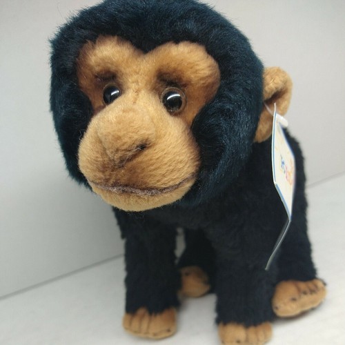 VTG Kids Preferred Inc. - Plush Monkey 2002 Black Brown Small Stuffed Animal - 第 1/7 張圖片