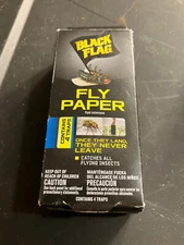 Black Flag HG-11016 Fly Paper, 4-Count