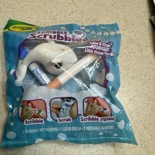 Crayola Scribble Scrubbie Safari Pets Coloring Kit with Scrub Brush  Markers