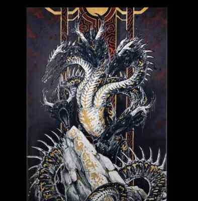 Displate Limited Edition - Dusk Hydra -  VERY RARE X/500! - Metal Poster O/P
