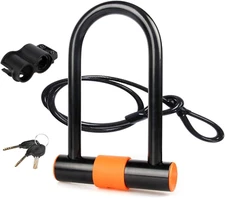 Candado Con Cable Y Alarma Bluetooth A Prueba De Agua Antirrobo Para BicicletaS