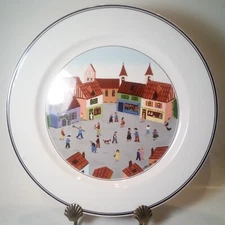 ONE Villeroy & Boch Design Naif Dinner Plate Old Village Square Porcelain