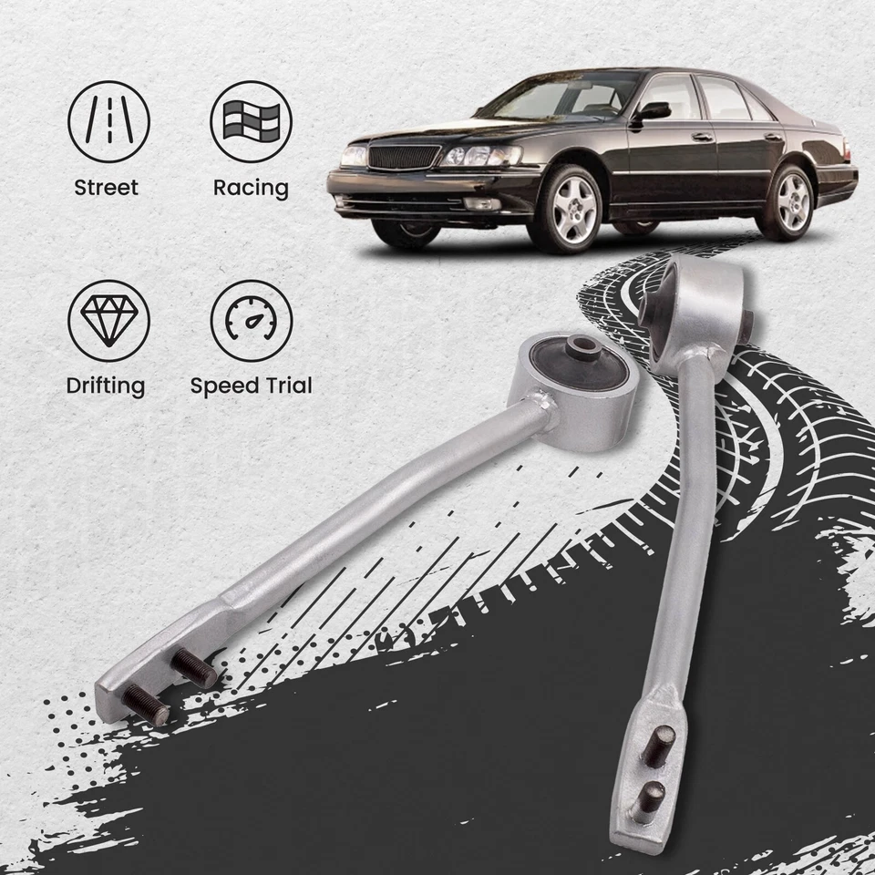 Suspensión 2 piezas brazo de control inferior delantero varilla de radio para Infiniti Q45 1997-2000 Foto 4 de 4