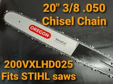 20" Bar For STIHL MS440 Chainsaw Oregon Bar Chain 200VXLHD025 3/8 050 72