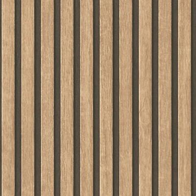 AS Creation Holzlatten Naturtapete Modern Struktur Kleister The Wall Vinyl
