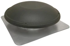 GAF Master Flow 1500 CFM Shingle Match Weathered Wood Roof Mount Attic Fan with