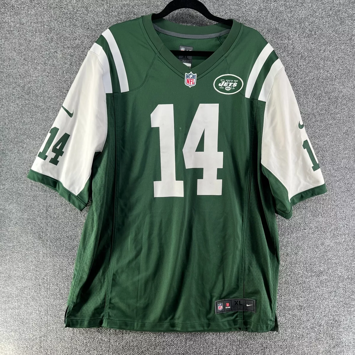 NFL NY Jets Jersey Mens XL Extra Large Green 14 Sam Darnold Football