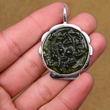 Moldavite Gemstone Pendant 925 Sterling Silver Women's Jewelry Pendant