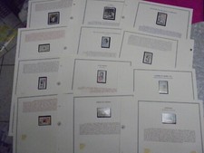 Album enveloppes 1er jour vide 1972 (+32 TIMBRES NEUFS OU OBLITERES ) 16e sans t