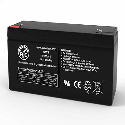 Zareba 10 Mile Solar Charger 6V 12Ah Alarm Replacement Battery