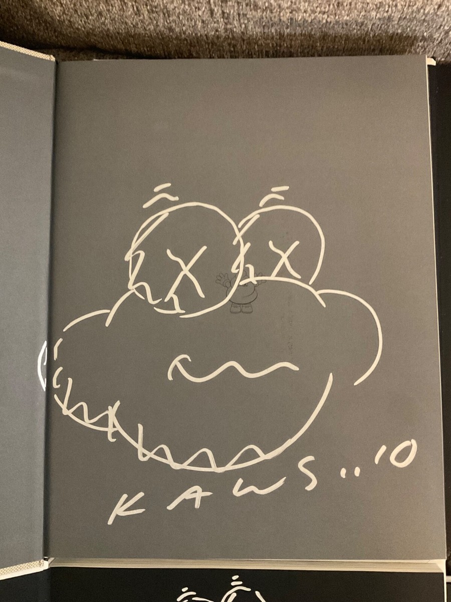 Kaws drawing signed on book 4 of them | eBay
