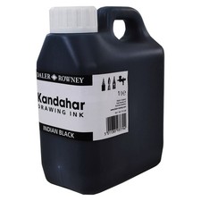 Daler Rowney Kandahar Indian Black Ink - 28ml - 175ml - 1 Litre