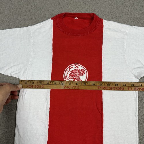 Vtg 90s Ajax AFC Amsterdam Shirt Home Football Jersey Style Adult Size S (5) - Afbeelding 8 van 9