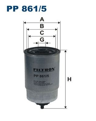 Kraftstofffilter Filtron PP 866 2 FÜR Volvo Treibstofffilter-image