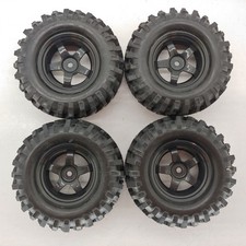 4x 1.9 Rc Scaler Truck Rims Wheels Off-road Tires 12mm Hex 92mm Diameter 36mm