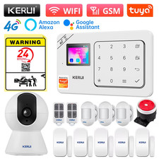 ANTIFURTO ALLARME Wifi CASA Sirena Telecamera 4G SIM Wireless  Fili Alexa Google