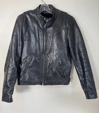 Vintage Wilson’s Open Road Leather Jacket Men’s 36 Full Zip Black Liner
