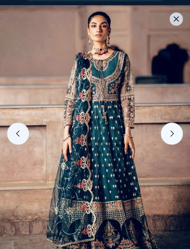Brand - Zarqun Premium - Beautiful Heavy Emb Long Dress - Medium Size - $120 - Picture 21 of 21