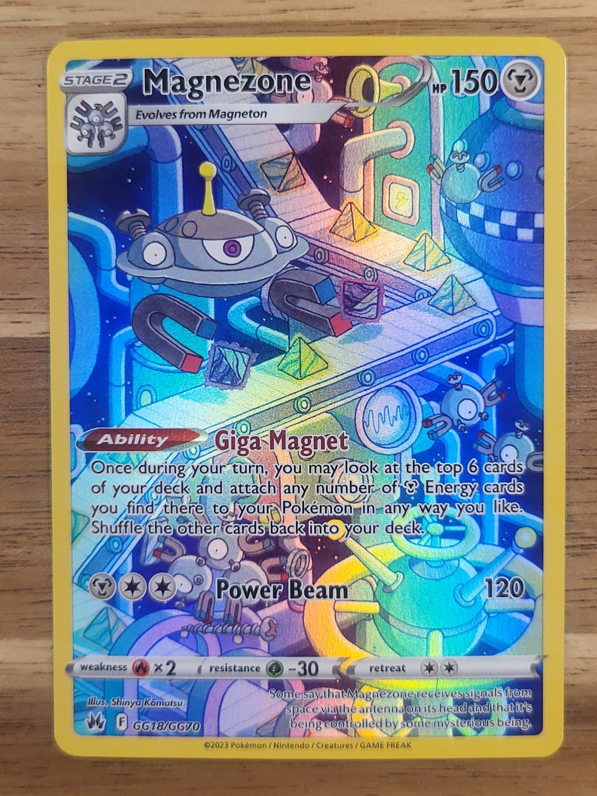 Pokémon TCG - SWSH - Crown Zenith - Magnezone GG18/GG70 - Galarian Gallery - NM