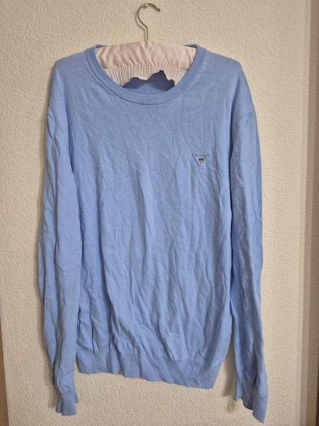 Men Gant Sweater Blue 42 / XL / 50