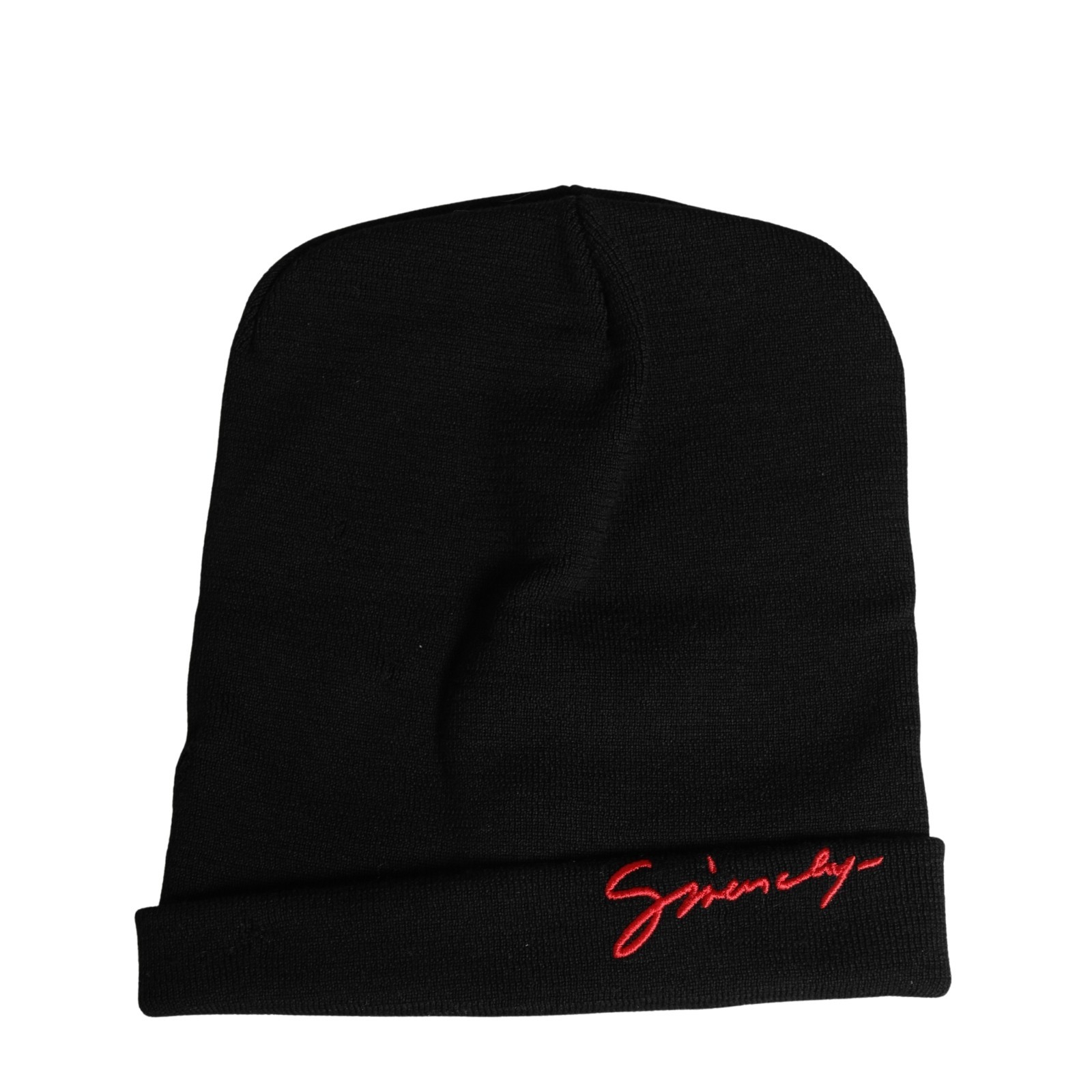 GIVENCHY Hat Men Black 100% Wool Winter Warmer Beanie Capello One Size 150usd