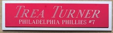 TREA TURNER PHILLIES NAMEPLATE FOR AUTOGRAPHED Signed BAT-BASEBALL-JERSEY-PHOTO