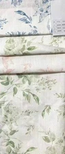 Dover Floral Digital Print Fabric - Linen Look - 115 Inch. in Width, | Home Deco
