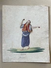 c1800 or Earlier Antique Watercolour Painting Jama Zanseur Ottoman Empire Wmrkd