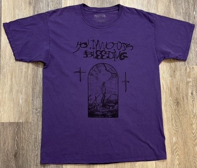 Post Malone Hollywoods Bleeding Shirt Large Posty Co 2019 Concert Tour Purple