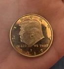 Genuine 2017 Trump Liberty Coin Gold Color