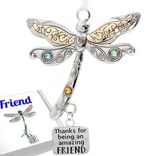 Dragonfly Friend Ornaments for Women - Friendship Dragonfly Gift for Friends ...