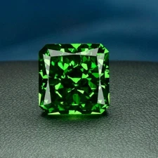 50.55 Ct Natural GIE Certified Green Zircon Cambodia Asscher Cut Loose Gemstone