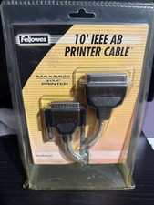 Fellowes 10FT IEEE AB Printer Cable NEW SEALED