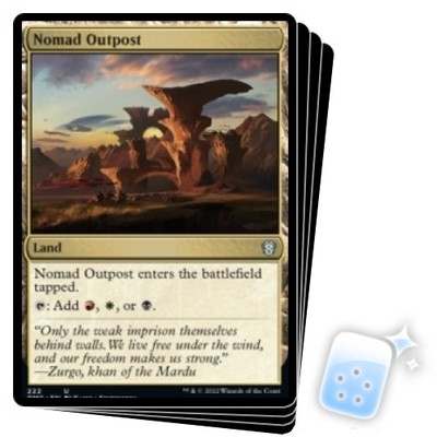 NOMAD OUTPOST X4 Dominaria United: Commander Magic MTG MINT CARD