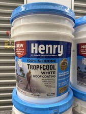 Henry 887 Tropi-Cool White 100 Silicone Roof Coating 4.75 Gal Waterproof