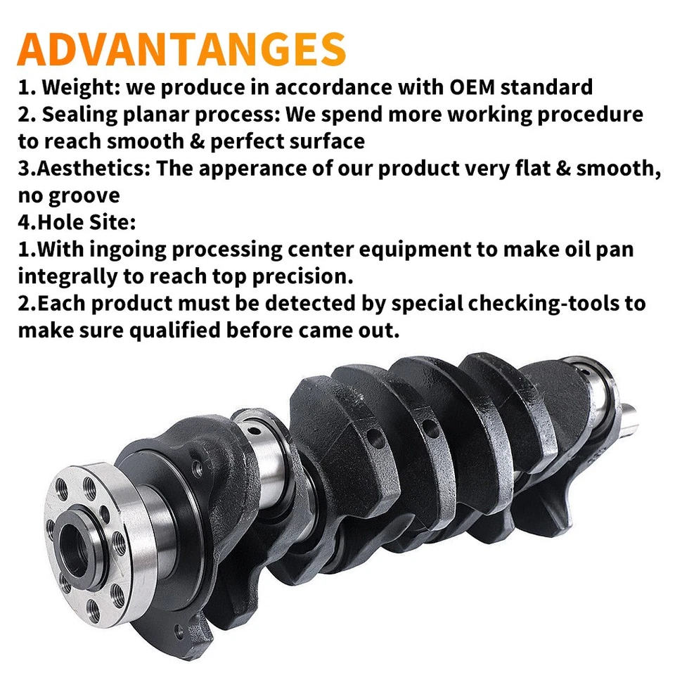 Cigüeñal de motor para Hyundai Sonata para Tucson para kia Optima para Forte 2,4 L Foto 2 de 4