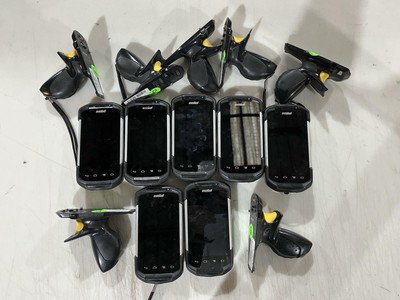 Lot of 7 Symbol TC700H-KC111ES-NA-Barcode Scanner w/ handle TRG-TC7X-SNP1