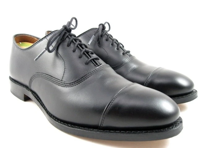 Oxford Allen Edmonds "PARK AVENUE" Puntera-Puntera 8.5 E Negro Hecho en EE. UU. (606N) Foto 2 de 4