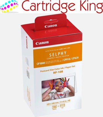 Canon RP-108 Farbe Tinte + Papier Set Postkartenformat 108 Drucke - 8568B001