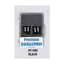 Koplow Backgammon Dice 16mm Black d6 Precision Backgammon Dice (2) New