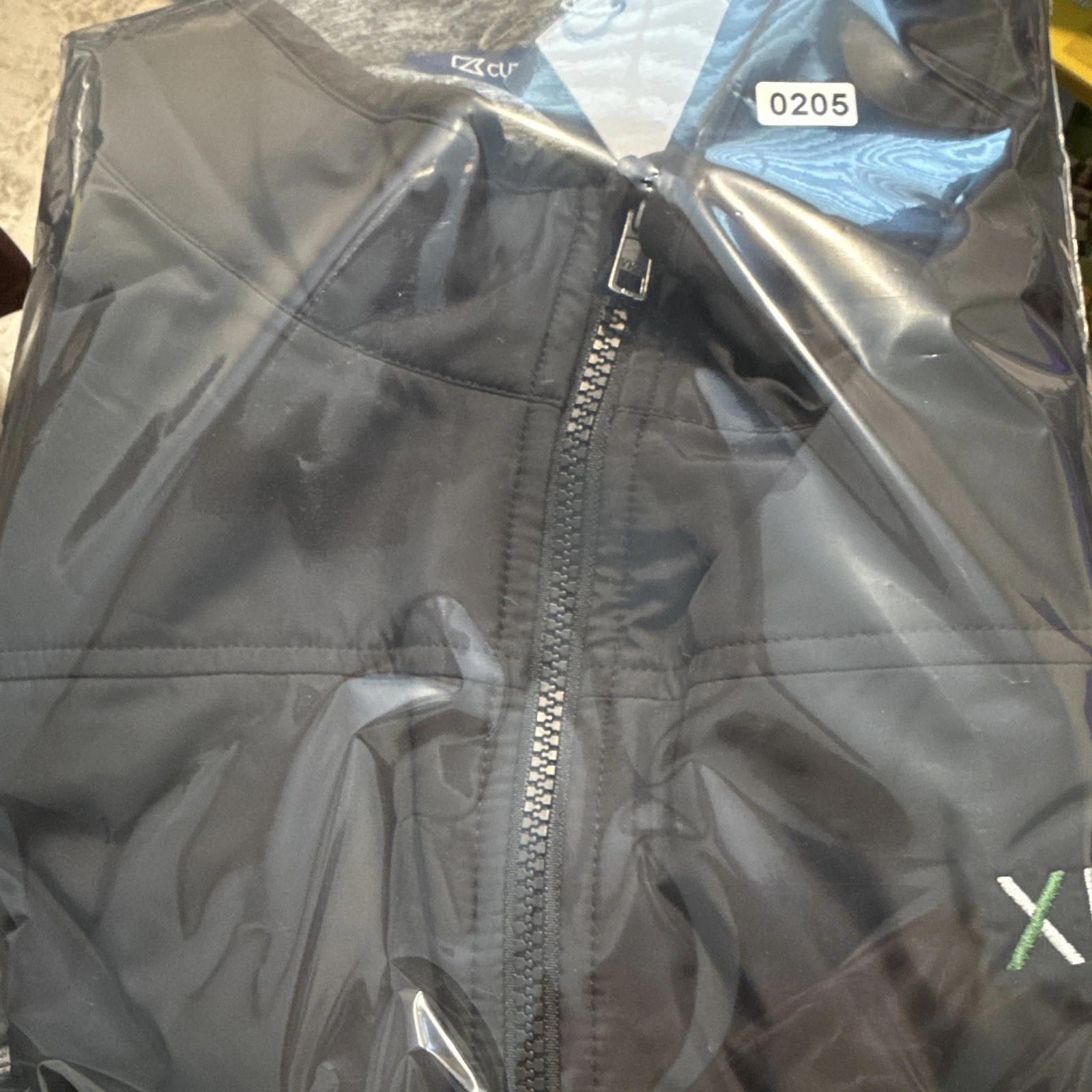 Cutter & Buck Stealth Eco Hybrid Quilted Full Zip Vest Blk/Gray xpt logo 4XLT - product detail image 16