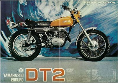 YAMAHA Brochure DT2 1972 250 Enduro Sales Catalog Catalogue REPRO