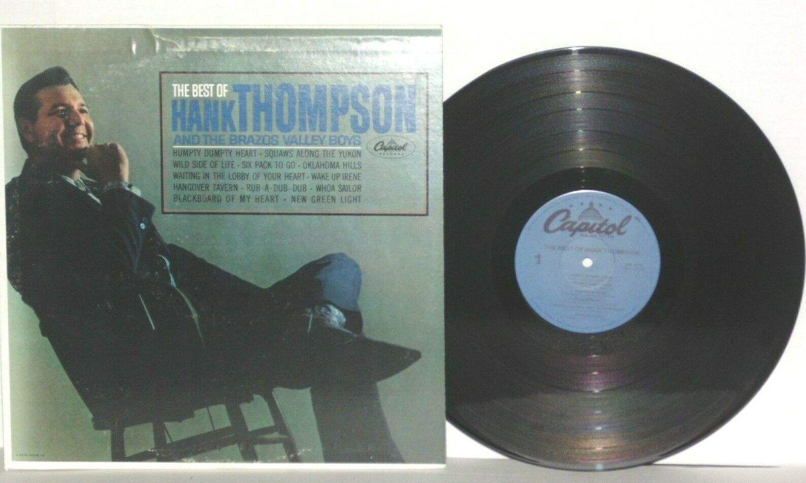 HANK THOMPSON The Best Of LP Brazos Valley Boys VG+ Capitol SM1878 Country