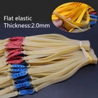 Powerful Pulling Force 2.0mm Flat Elastic Replacement Rubber Bands for Slingshot