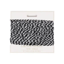 Craft County Striped Twine - Gift Wrapping and DIY Crafts - 25 Yards - Garden