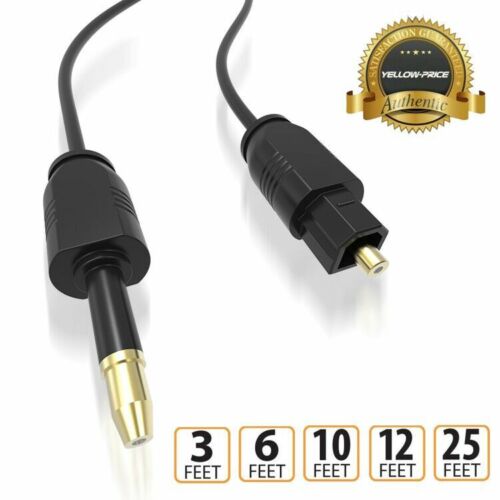 1/2/3/5pcs 6FT 12FT Toslink to Mini Plug 3.5mm Digital Optical SPDIF Audio Cable - Picture 1 of 12