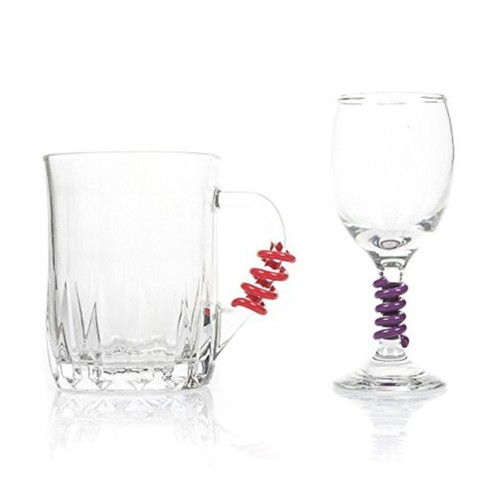 Silicone Wine Glass Tags Creative Wine Cup Marker Drink Markers Bar Kitchen - Picture 3 of 10