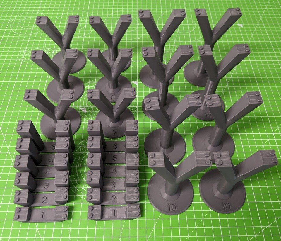 LEG0 Cities Train Pylons/ Bridge for Brick Toys / 26 Piece set / 6 ...