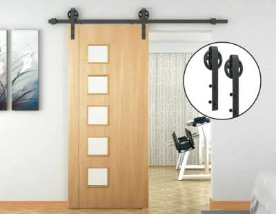 2m Big Spoke Wheel Sliding Barn Door Hardware Melbourne Cbd